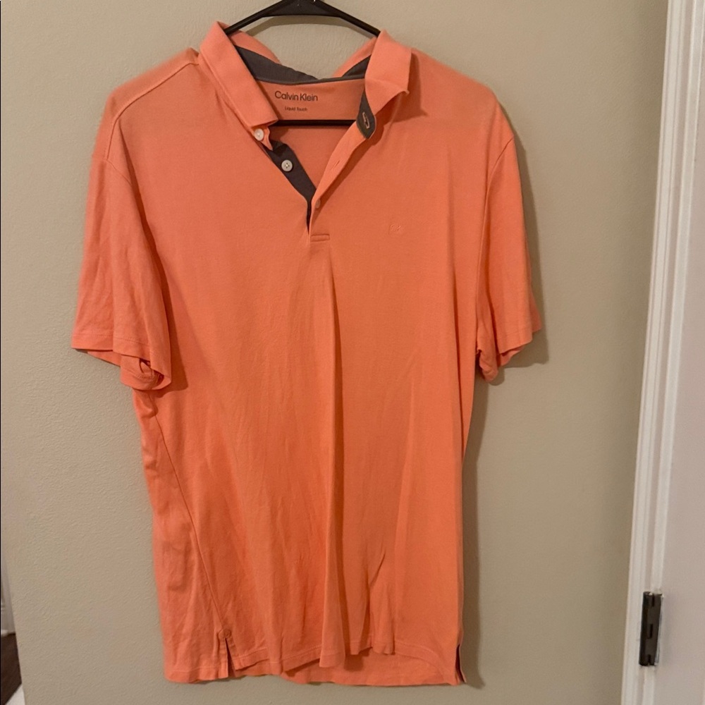Calvin Klein Men's Coral Polo Shirt